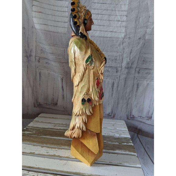 Chief Indian decor Thanksgiving fall home - Picture 7 of 7